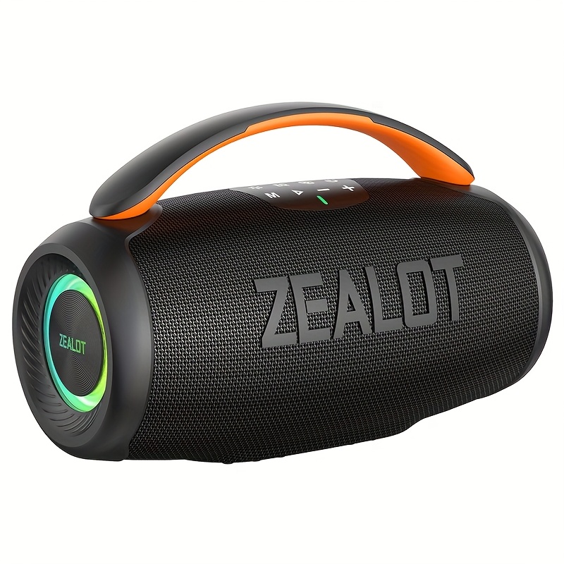 Wireless portable speaker with dual woofers and long battery life