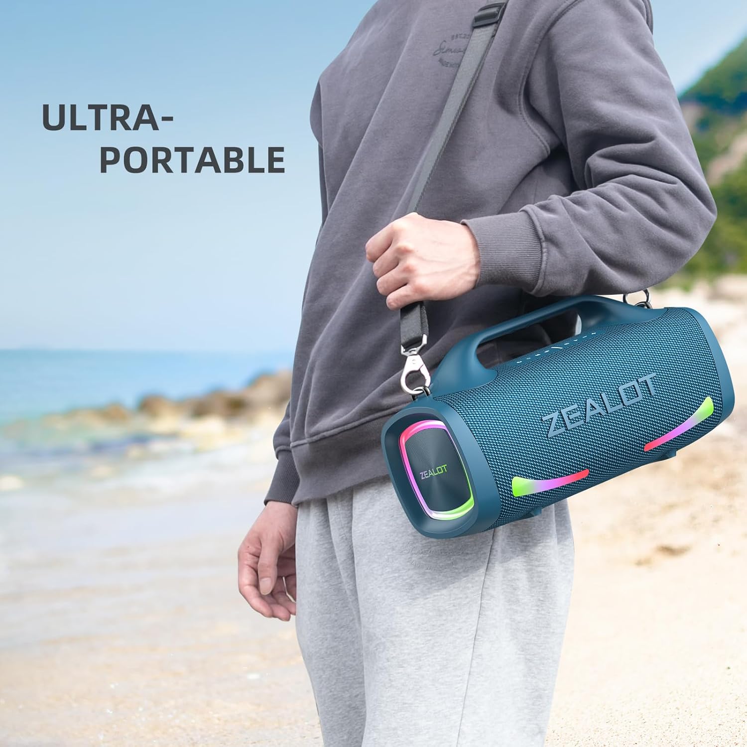 Wireless powerful sound speaker, dual pairing, XBass