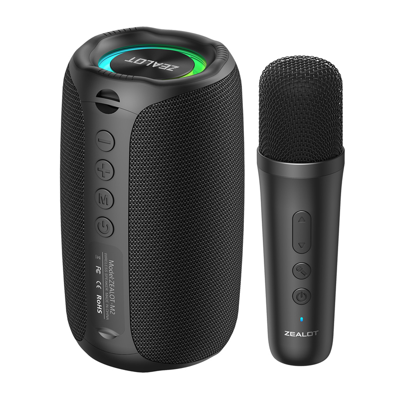 High Performance Portable Outdoor Subwoofer Bluetooth Speaker With wheat