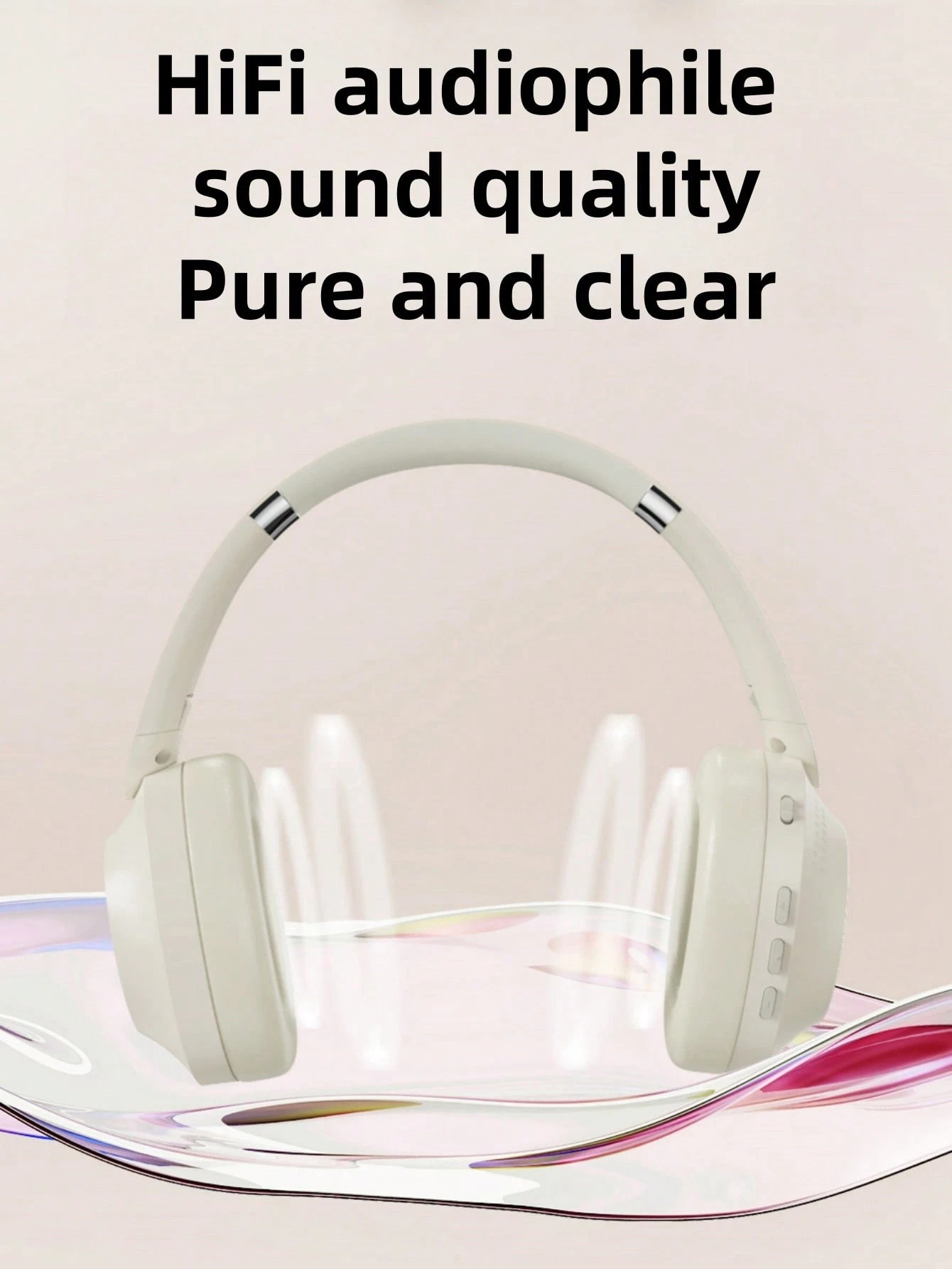 Headphones, rotatable and foldable, lightweight, high-fidelity stereo