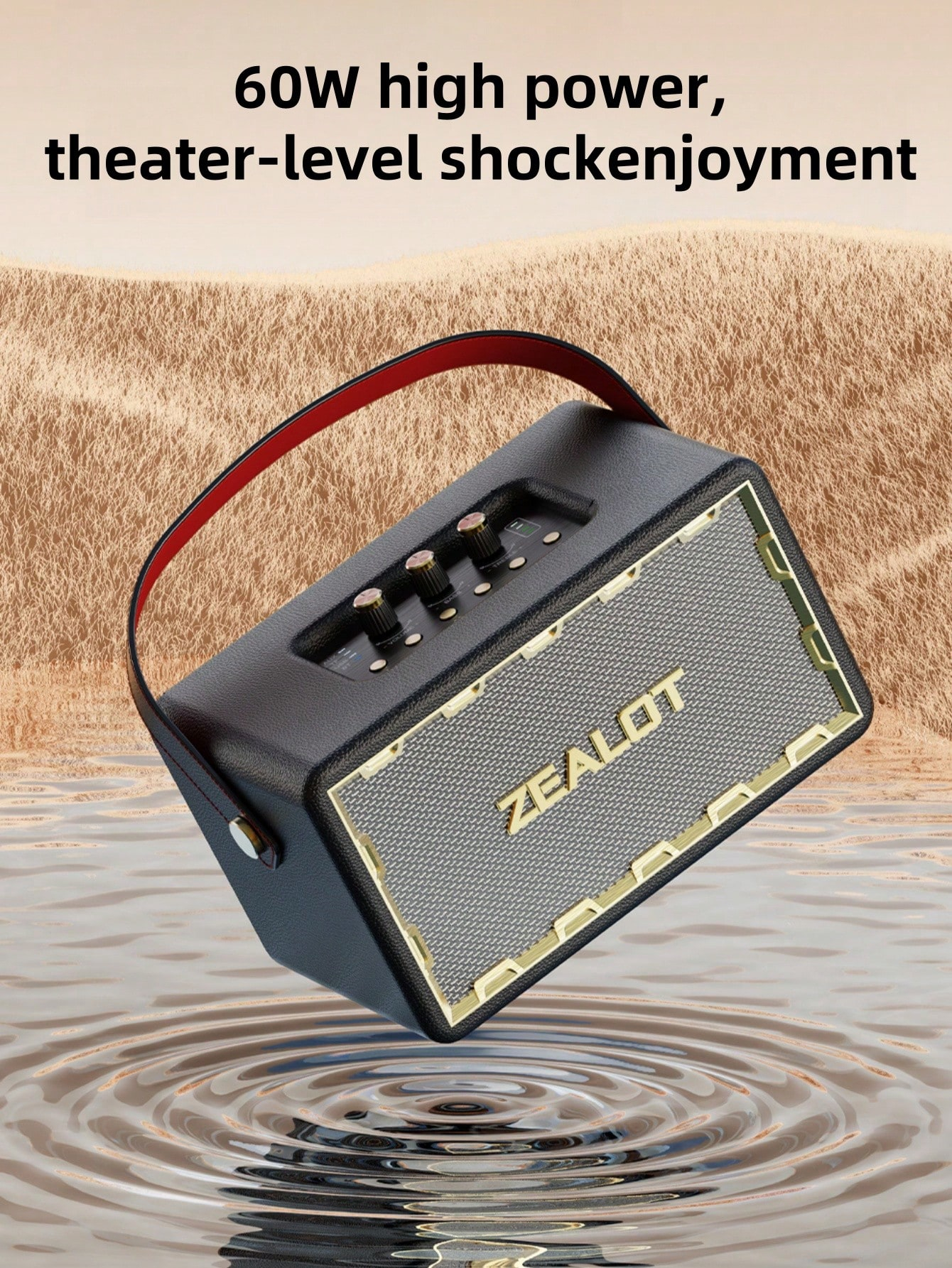 Wireless Kara speaker, portable outdoor speaker with 3 different sound effects