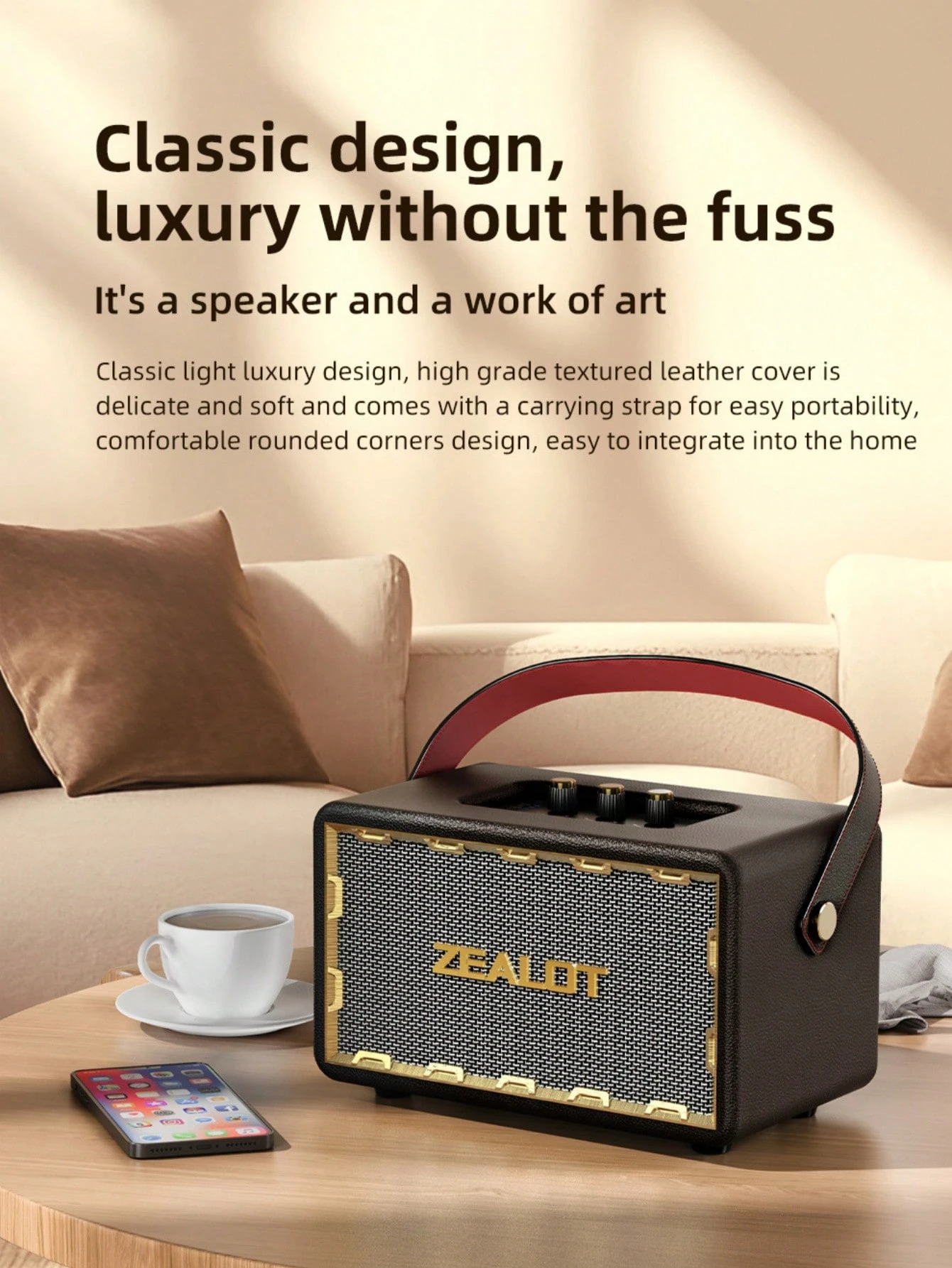 Wireless Kara speaker, portable outdoor speaker with 3 different sound effects