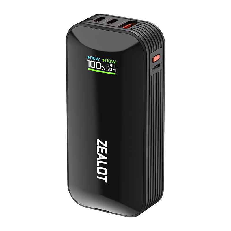 Outdoor portable ultra-fast power bank with charging cable