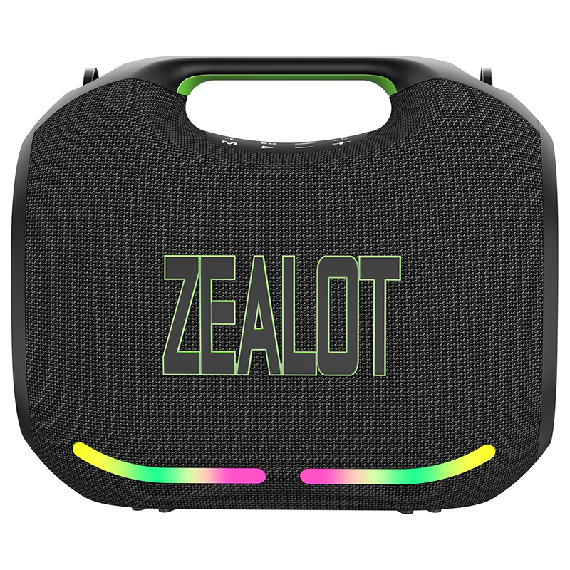 Portable wireless speaker with 4 subwoofers, powerful bass, and 3D surround sound